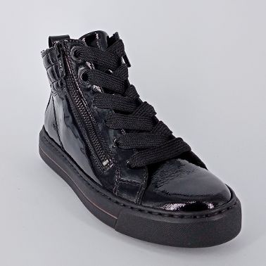ARA - Sneakers alta in vernice nera .     -20%