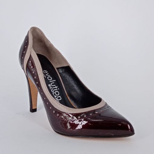 SCOLARO    -  Decolte'   in vernice bordò    -  50  %
