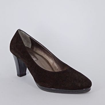 CONFORT   -  Decoltè in camoscio nero  - 50  %