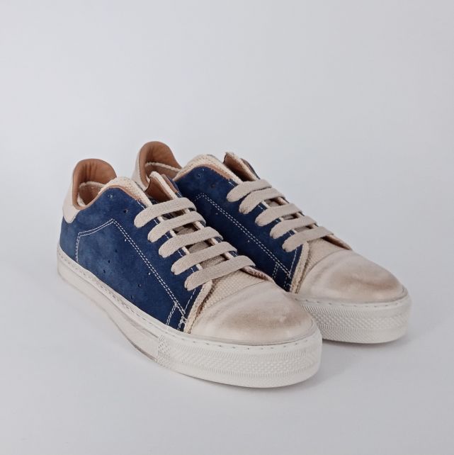 GRAMAR SHOES . Sneakers in scamosciato blu - 50%