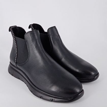 Frau - Beatles sporty in pelle nera . -30%
