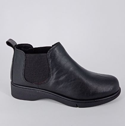 Frau - Beatles comfort in pelle nera .