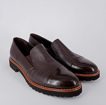 Cinzia Valle - Slip-on in pelle testa di moro . -