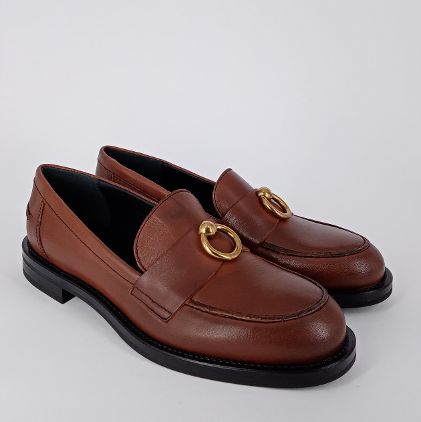 Frau - Mocassino in pelle silk brown . - 30%