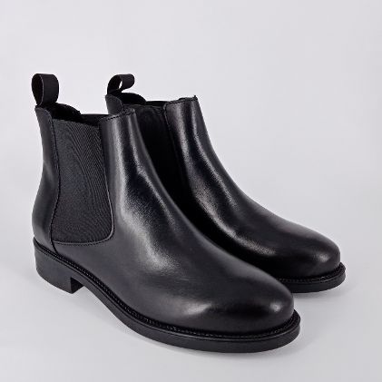 Frau - Beatles liscio in pelle nera