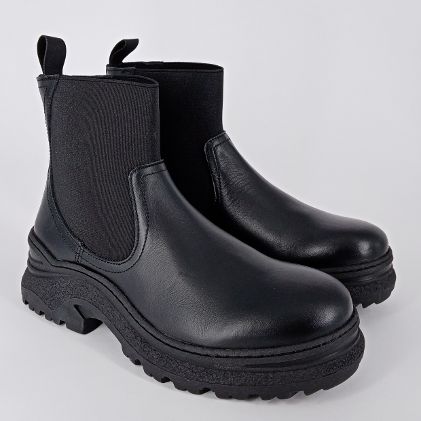 Frau - Beatles Chunky in pelle nera . -50%