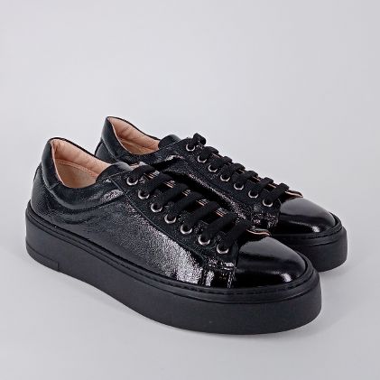Cinzia Valle . Sneakers in naplak nero . -30%
