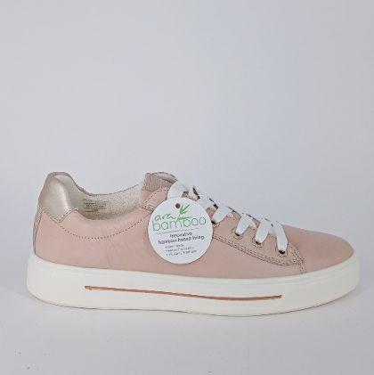 ARA . Sneakers in pelle cipria.