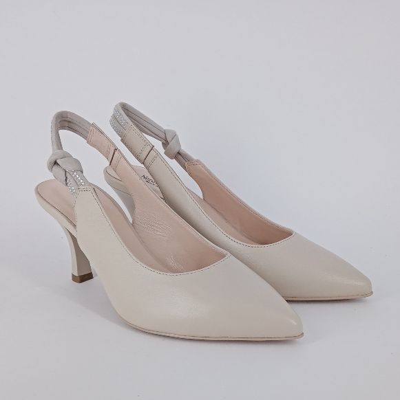 NERO GIARDINI  - Decoltè aperto dietro beige chiaro . -30%