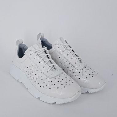 CALPIERRE  - Sneakers in naplak bianco .